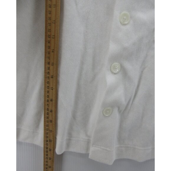 Fabletics Shirt Medium Island Terry Cloth Boxy Shirt Button Up NWT * - Picture 4 of 13